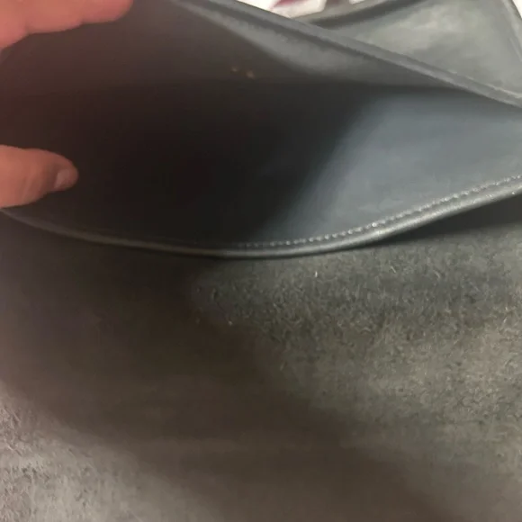 Coach Black Leather Shoulder Bag with Gold Accents - Picture 3 of 13